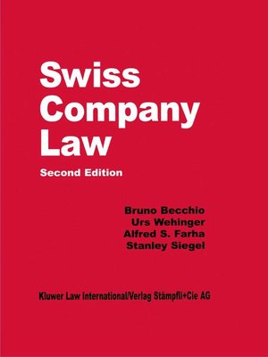 cover image of Swiss Company Law